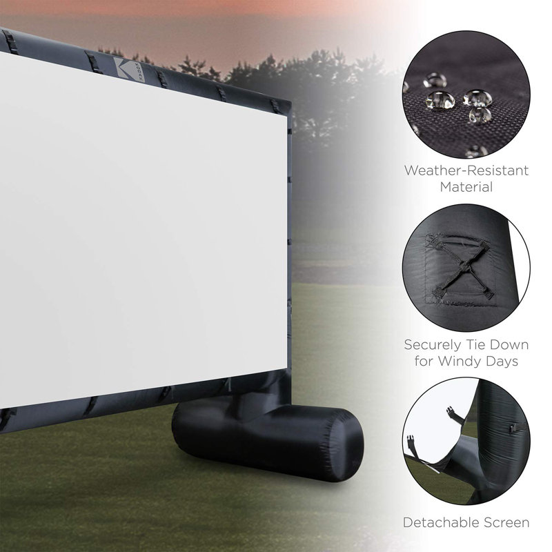KODAK, EASTMAN, CO. Inflatable Outdoor Projector Screen & Reviews Wayfair